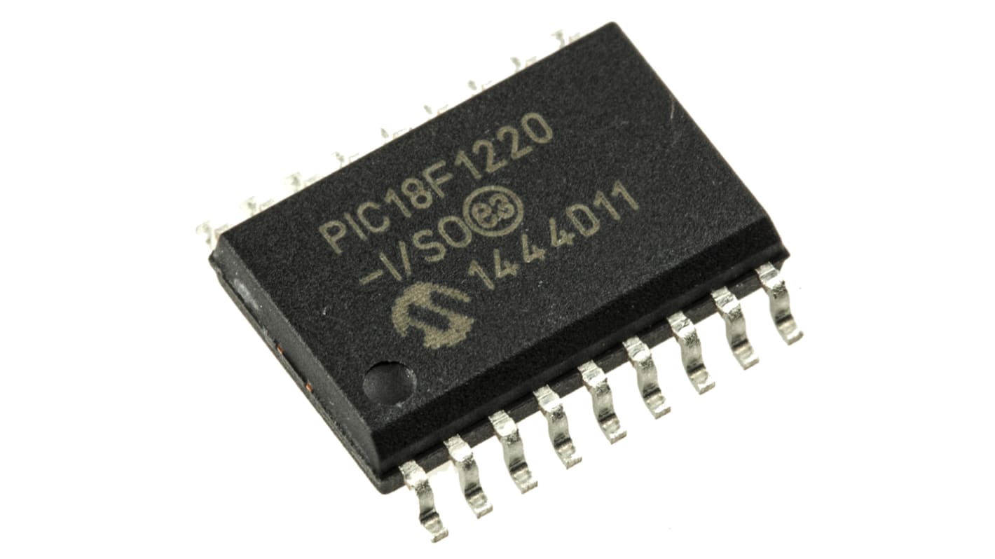 Microcontrollore Microchip, PIC, SOIC, PIC18F, 18 Pin, Montaggio superficiale, 8bit, 40MHz
