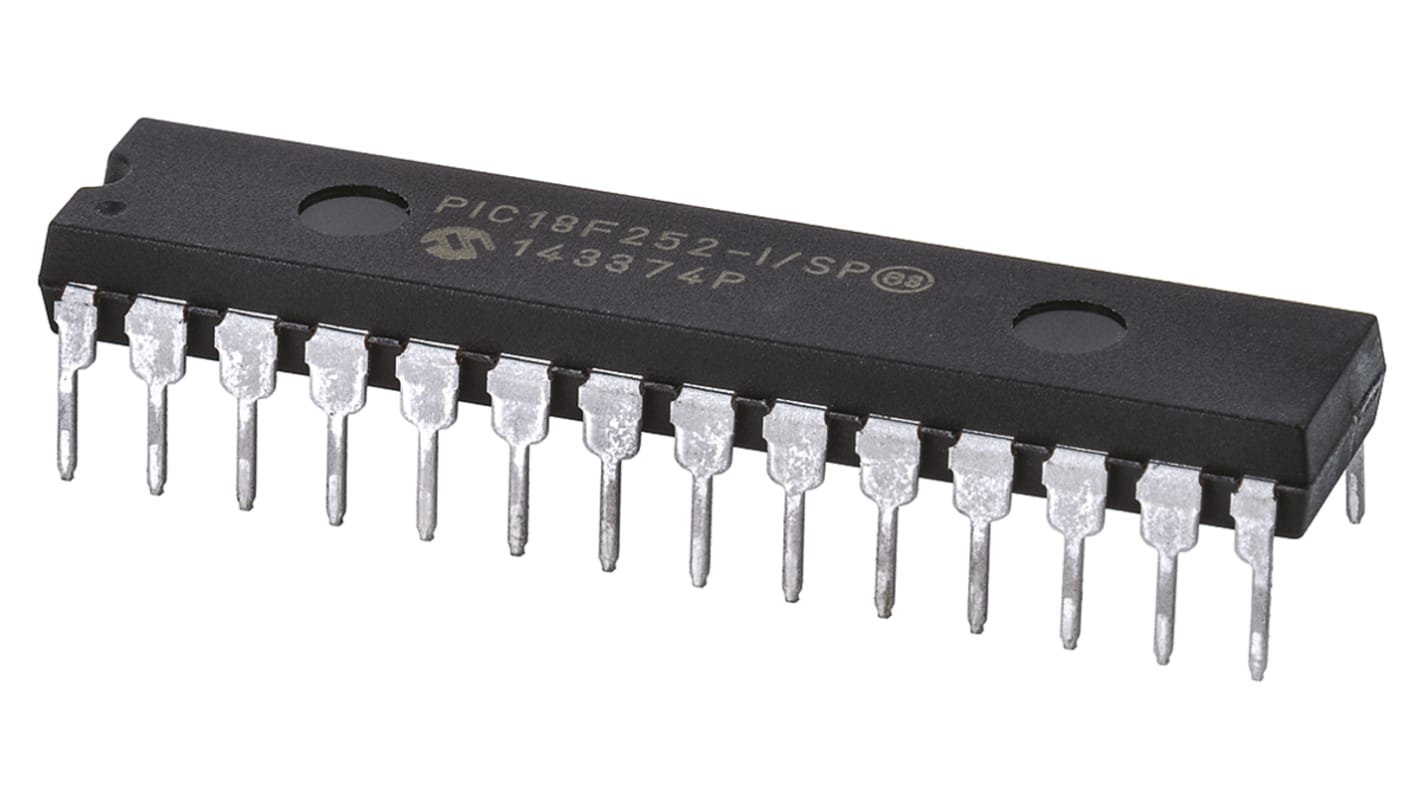 Microchip PIC18F252-I/SP, 8bit PIC Microcontroller, PIC18F, 40MHz, 32 kB Flash, 28-Pin SPDIP