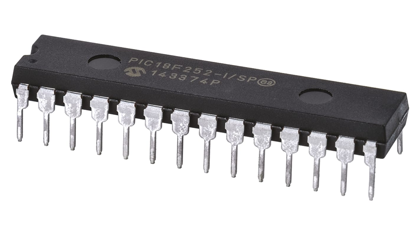 Microchip, 8bit PIC, PIC18F Microcontroller, 40MHz, 32 kB Flash, 28-Pin SPDIP
