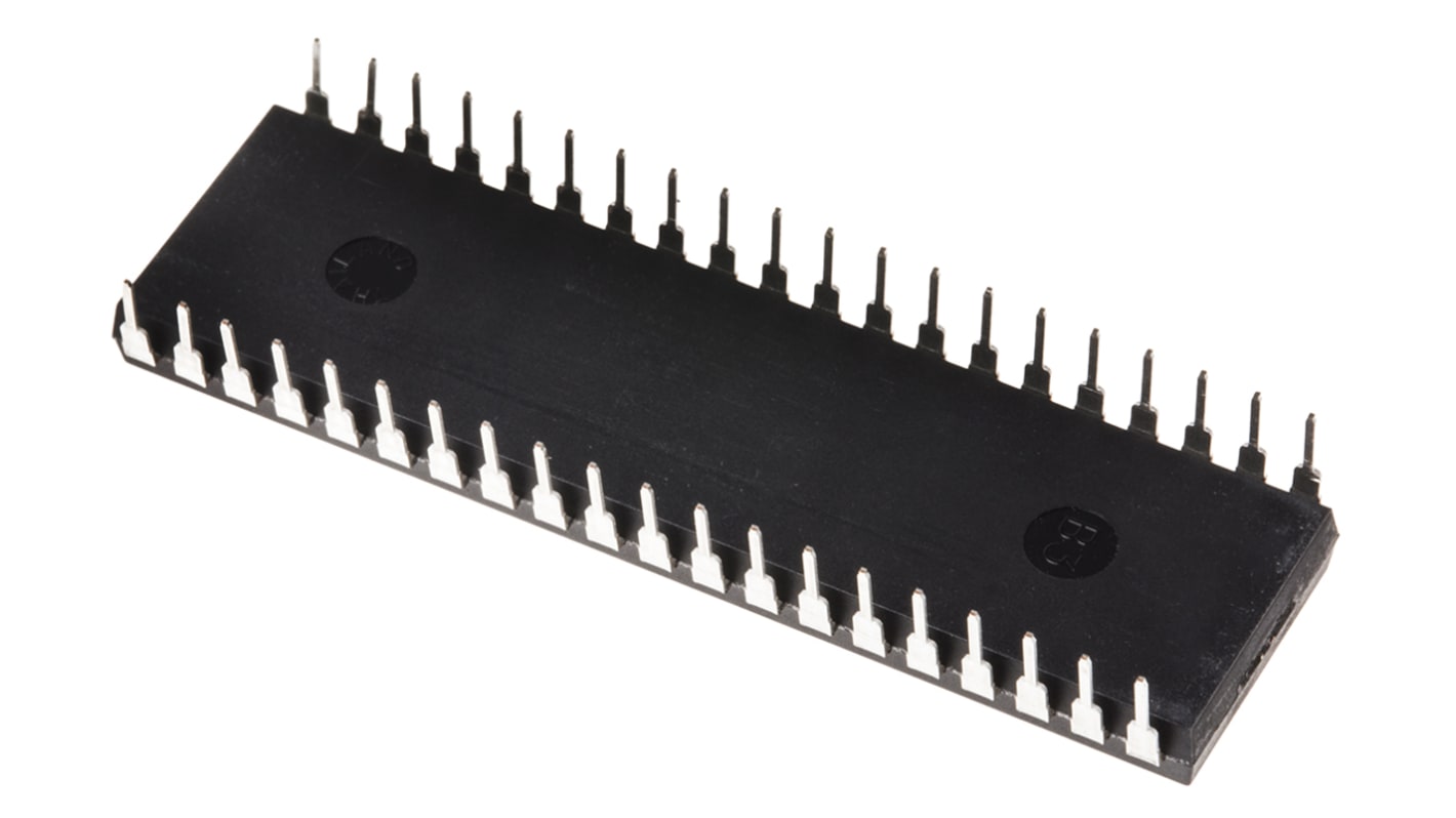 Microchip マイコン, PIC, 40MHz, 16 kB, フラッシュ, 40-Pin PDIP