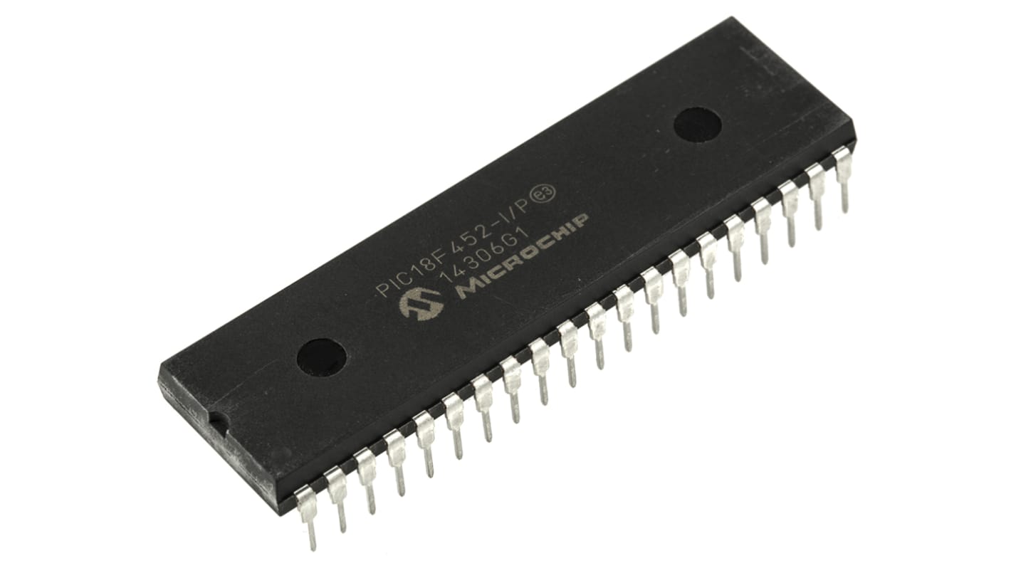 Microcontrollore Microchip, PIC, PDIP, PIC18F, 40 Pin, Su foro, 8bit, 40MHz