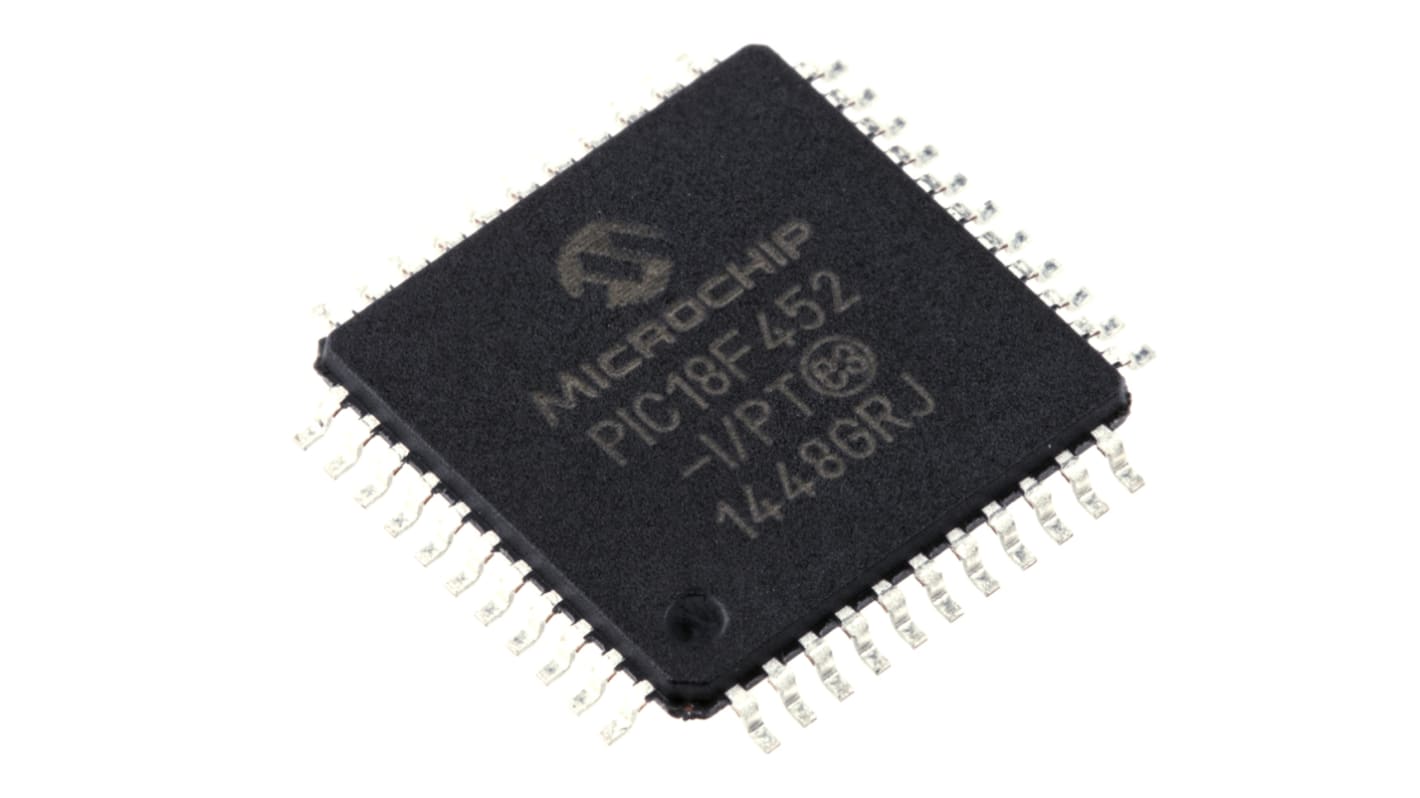 Microchip PIC18F系列单片机, PIC内核, 44针, TQFP封装, 0CAN通道