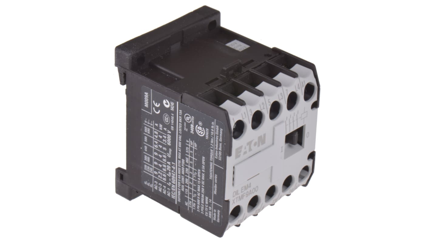 Stycznik 230 V AC Eaton styki: 4 4 kW 9 A 4NO Śruba 051804 DILEM4(230V50HZ,240V60HZ)