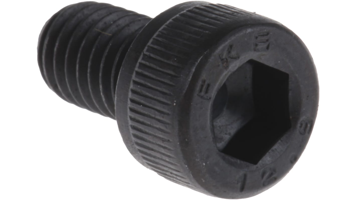 Śruba imbusowa M6 długość 10mm Nakrętka, gniazdo sześciokątne Stalowe RS PRO