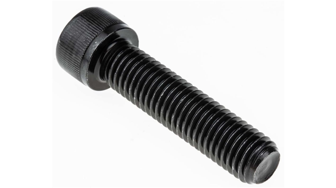 Śruba imbusowa M12 długość 50mm Nakrętka, gniazdo sześciokątne Stalowe RS PRO