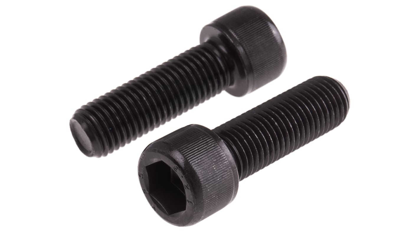 Śruba imbusowa M16 długość 50mm Nakrętka, gniazdo sześciokątne Stalowe RS PRO