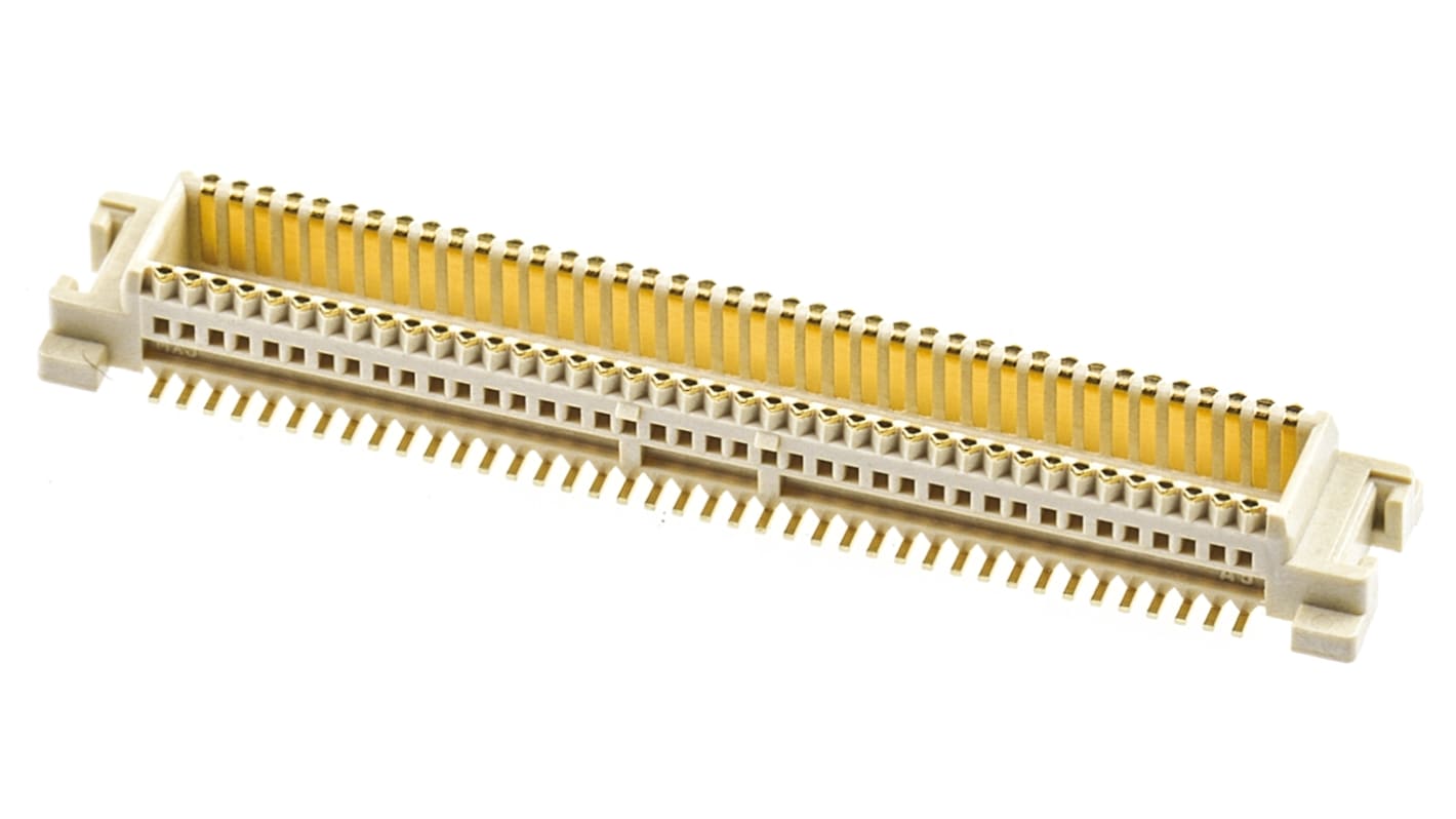 Molex SlimStack Series Straight Surface Mount PCB Header, 80 Contact(s), 0.5mm Pitch, 2 Row(s), Shrouded