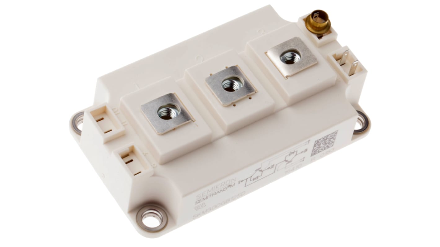 Semikron Danfoss N沟道IGBT模块串行晶体管, Ic 300 A, VCEO 1200 V, 7针, SEMITRANS3, 面板安装
