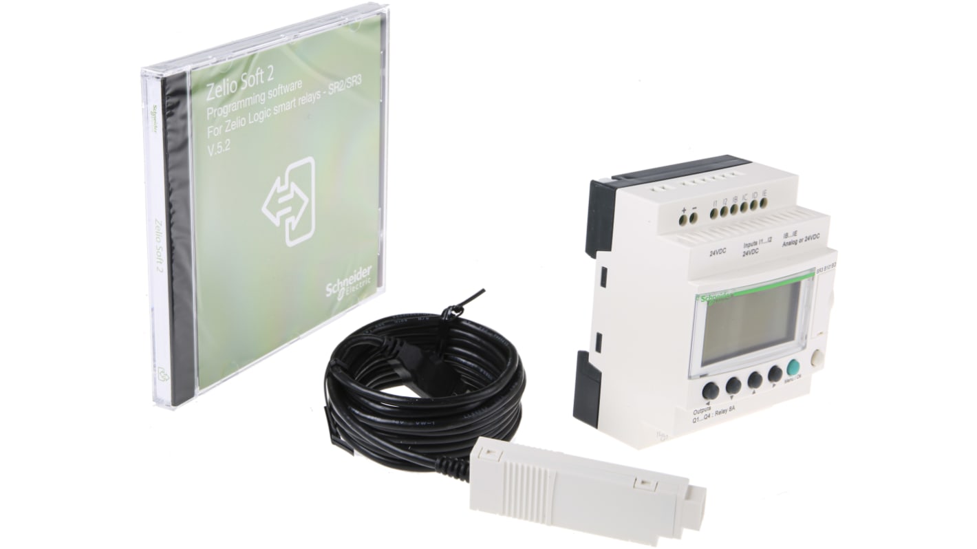 Controlador lógico Schneider Electric Zelio Logic 2, 6 (hasta → 6 digitales, hasta → 4 analógicos)