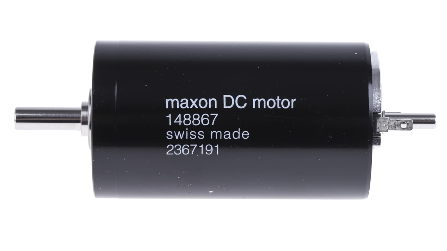 Motor DC Maxon, 24 V CC, 150 W, 7580 rpm, par máx. 170 mNm, Ø de eje 6mm