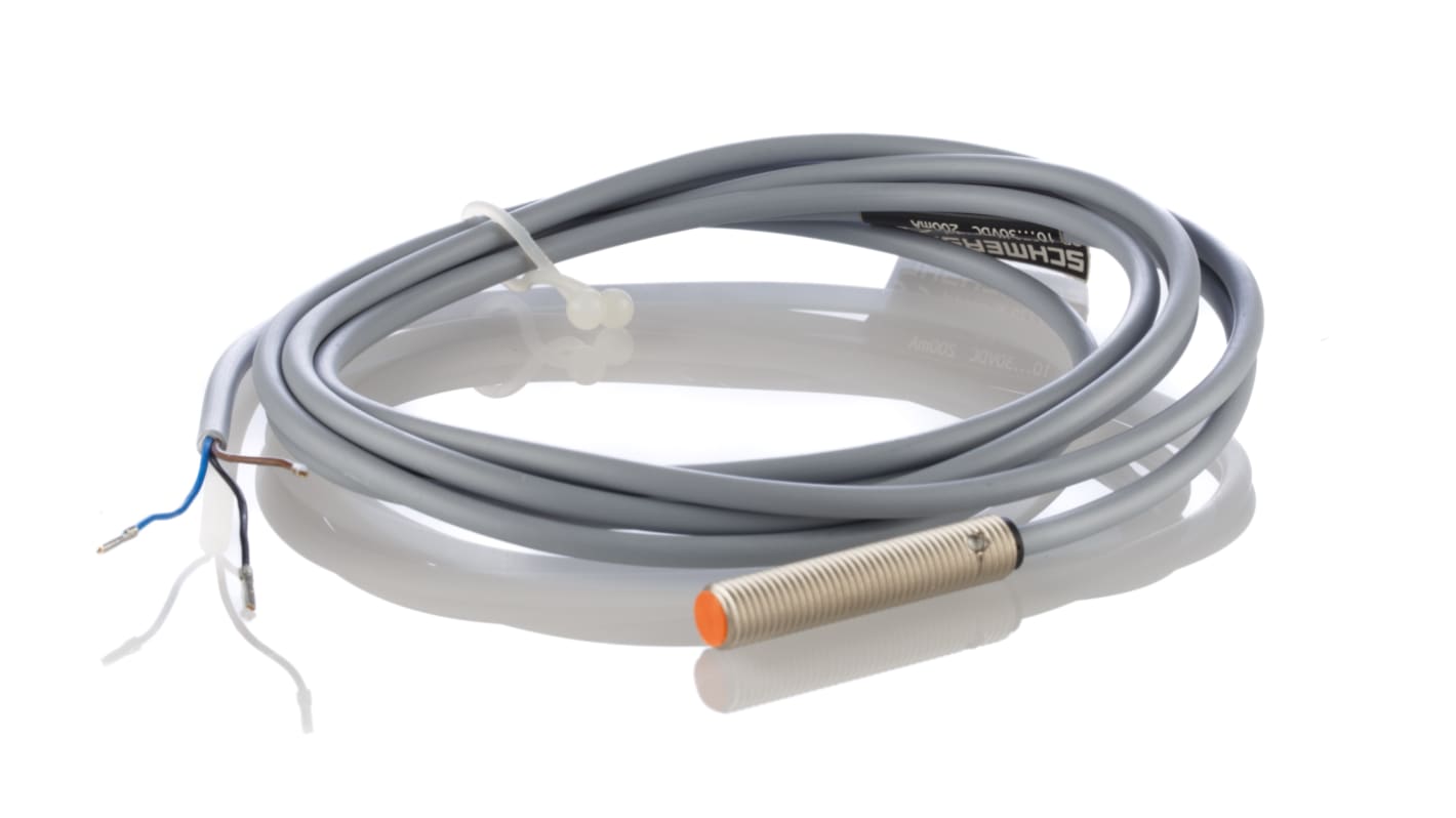 Schmersal Inductive Barrel Proximity Sensor, M8, 2 mm Detection, PNP NO, 10 → 30 V dc