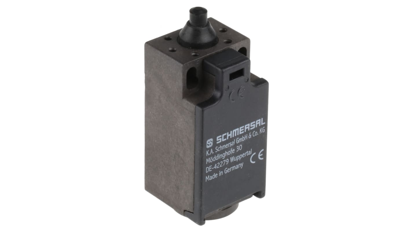 Schmersal Plunger Limit Switch, NO/NC, IP67, Thermoplastic Housing, 230V ac Max, 10A Max