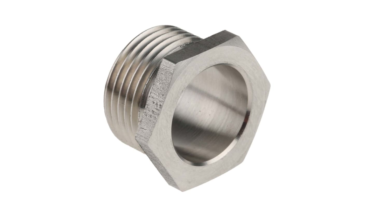 RS PRO Male Bush, Conduit Fitting, 20mm Nominal Size, 316 Stainless Steel, Silver IP67 rating