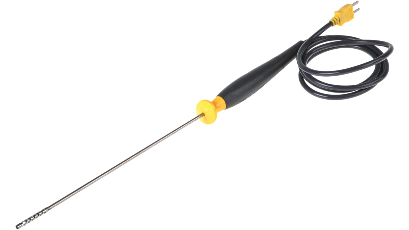 Fluke K Air Temperature Probe, 215.9mm Length, 3.175mm Diameter, +816 °C Max