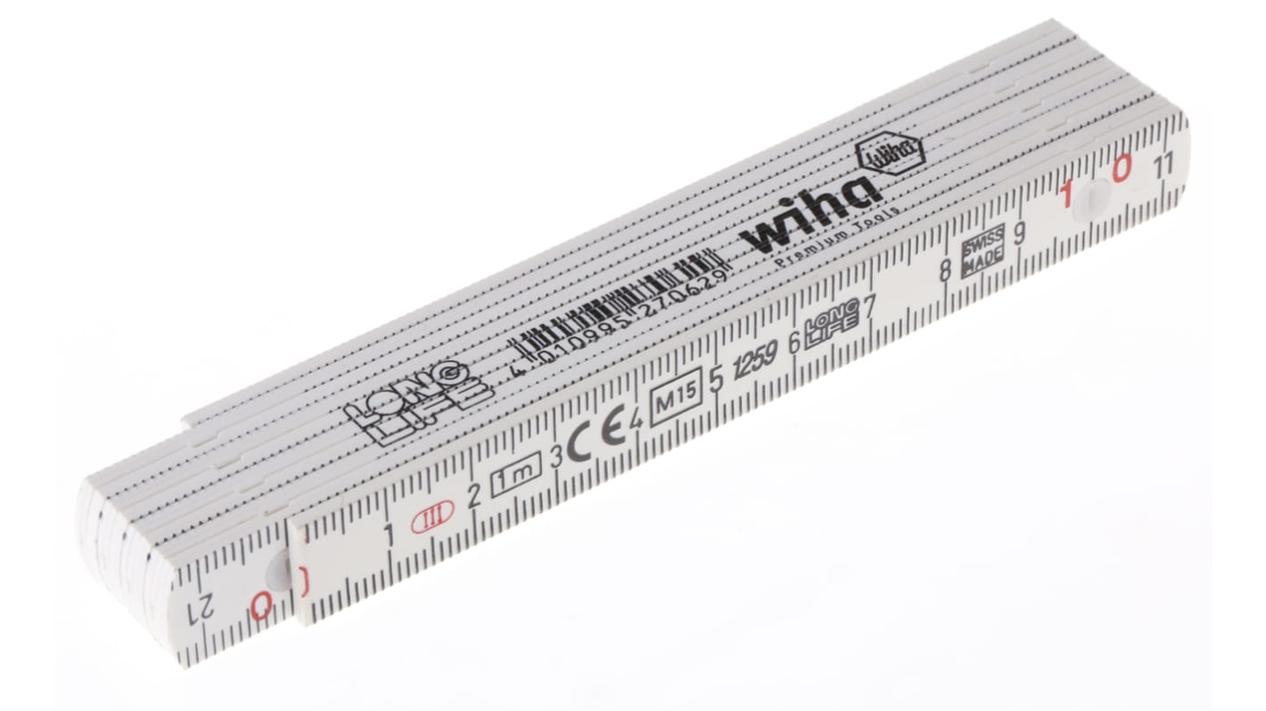 Righello pieghevole Wiha in Plastica, L. 1m, Metrico