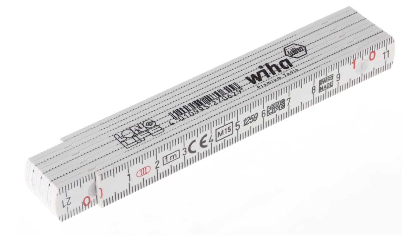 Wiha 1m Plastic Metric Folding Ruler