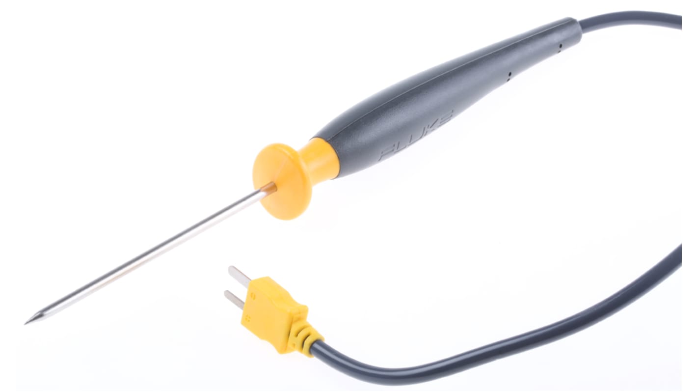 Fluke K Conical Penetration Temperature Probe, 101.6mm Length, 3.404mm Diameter, +350 °C Max