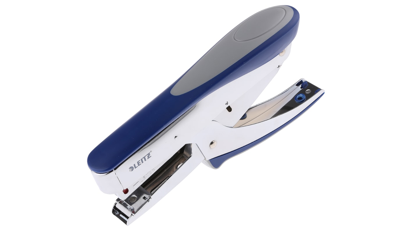 Leitz 5548 Full Strip, Plier Stapler, 40 Sheet Capacity, 24/6 mm, 26/6 mm, Leitz Power Performance P3 Staple Size