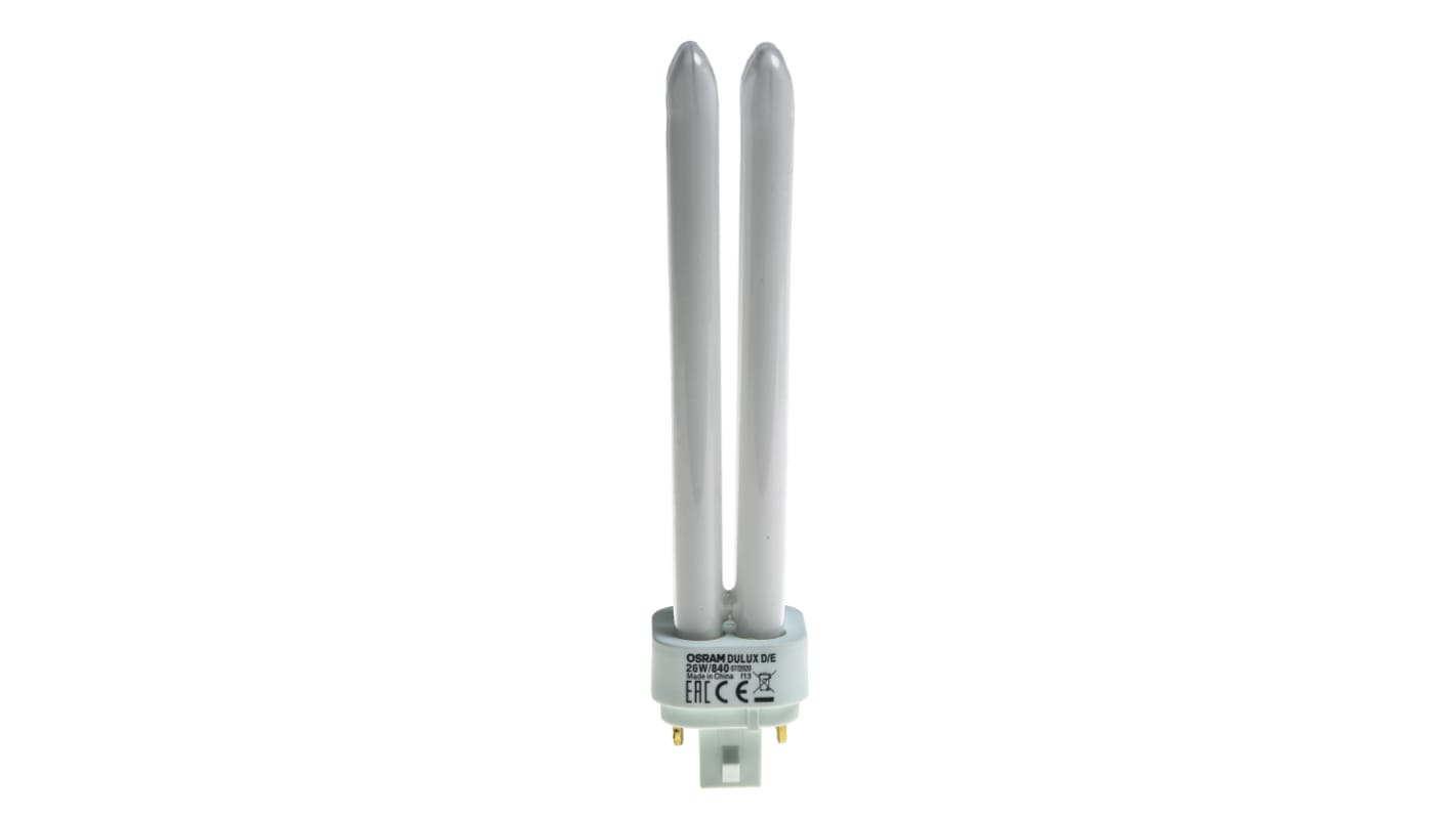 Osram DULUX 4-Rohr Energiesparlampe, 26 W L. 165 mm, Sockel G24q-3 4000K Ø 27mm