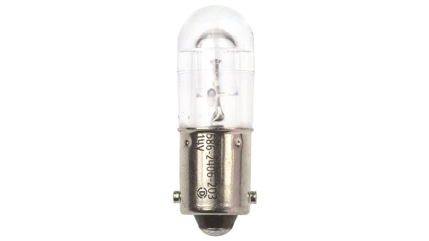 Dialight LED Signalleuchte Weiß, 14V dc / 825mcd, Ø 10mm x 28.75mm, Sockel BA9s