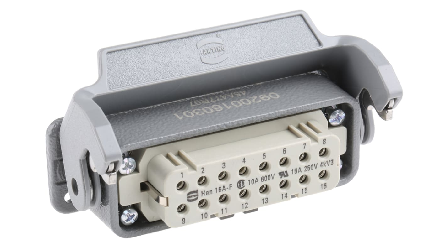 HARTING ヘビーデューティパワーコネクタ, 16 + PE極, 16A, 250 HARTING ヘビーデューティパワーコネクタ, 16 + PE極, 16A, 250