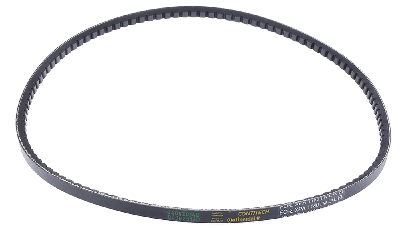 Contitech Drive Belt, belt section XPA, 1180mm Length