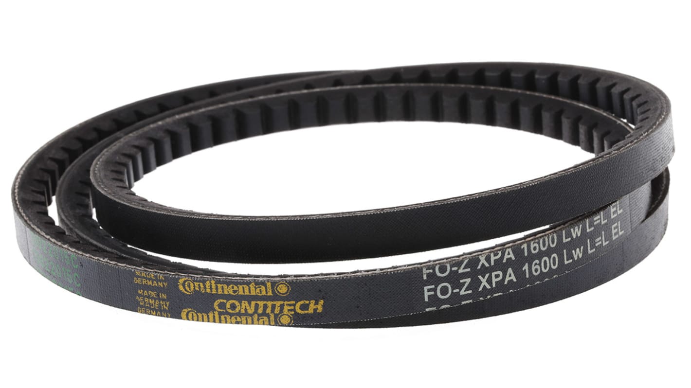 Contitech Drive Belt, belt section XPA, 1600mm Length