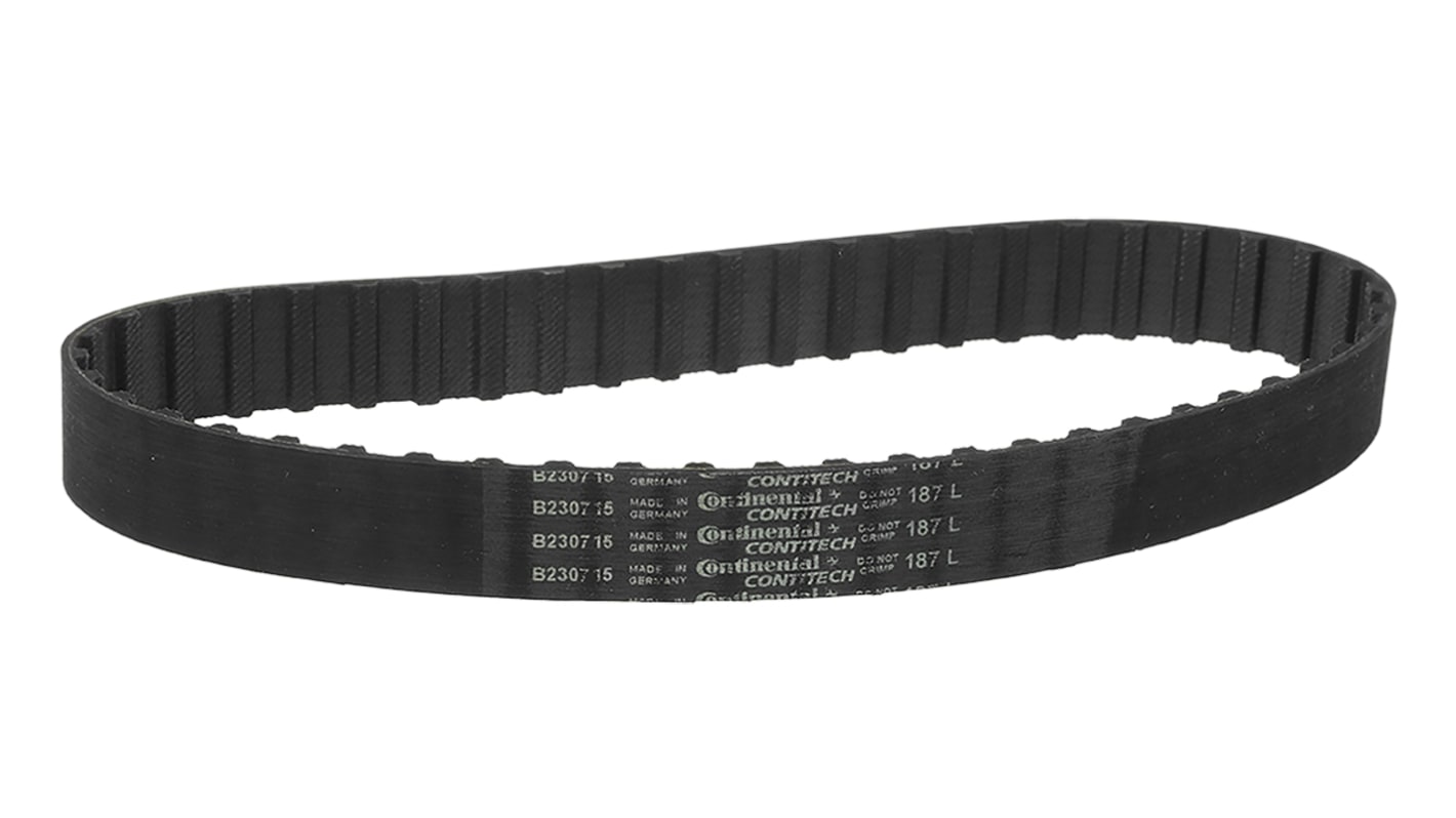 Cinghia sincrona Contitech, 50 denti da 1.91mm, passo 9.5mm, dimensioni 476.25mm x 19.05mm, in Gomma