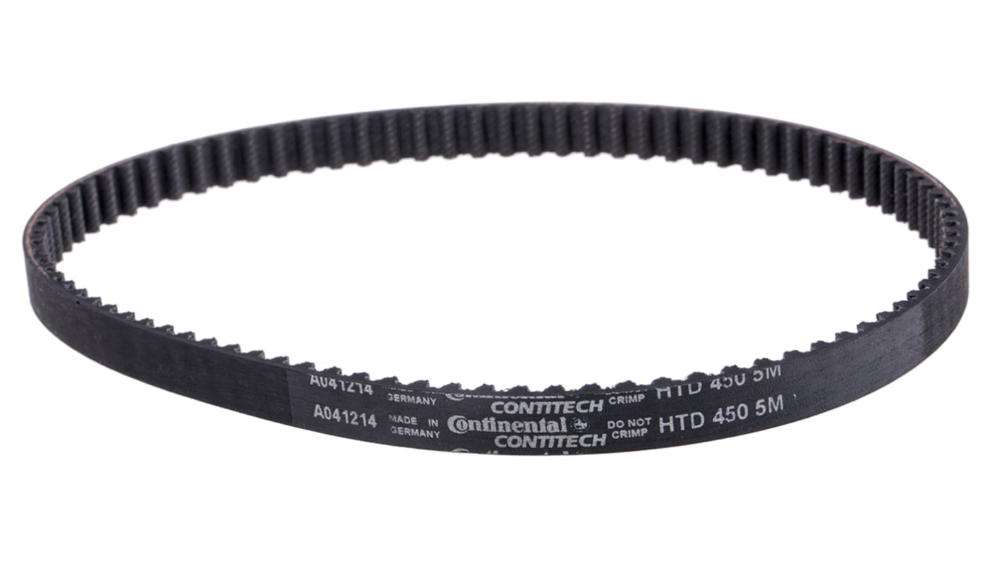 Contitech タイミングベルト, 幅:9mm, 長さ:450mm, 90歯, 5mmピッチ