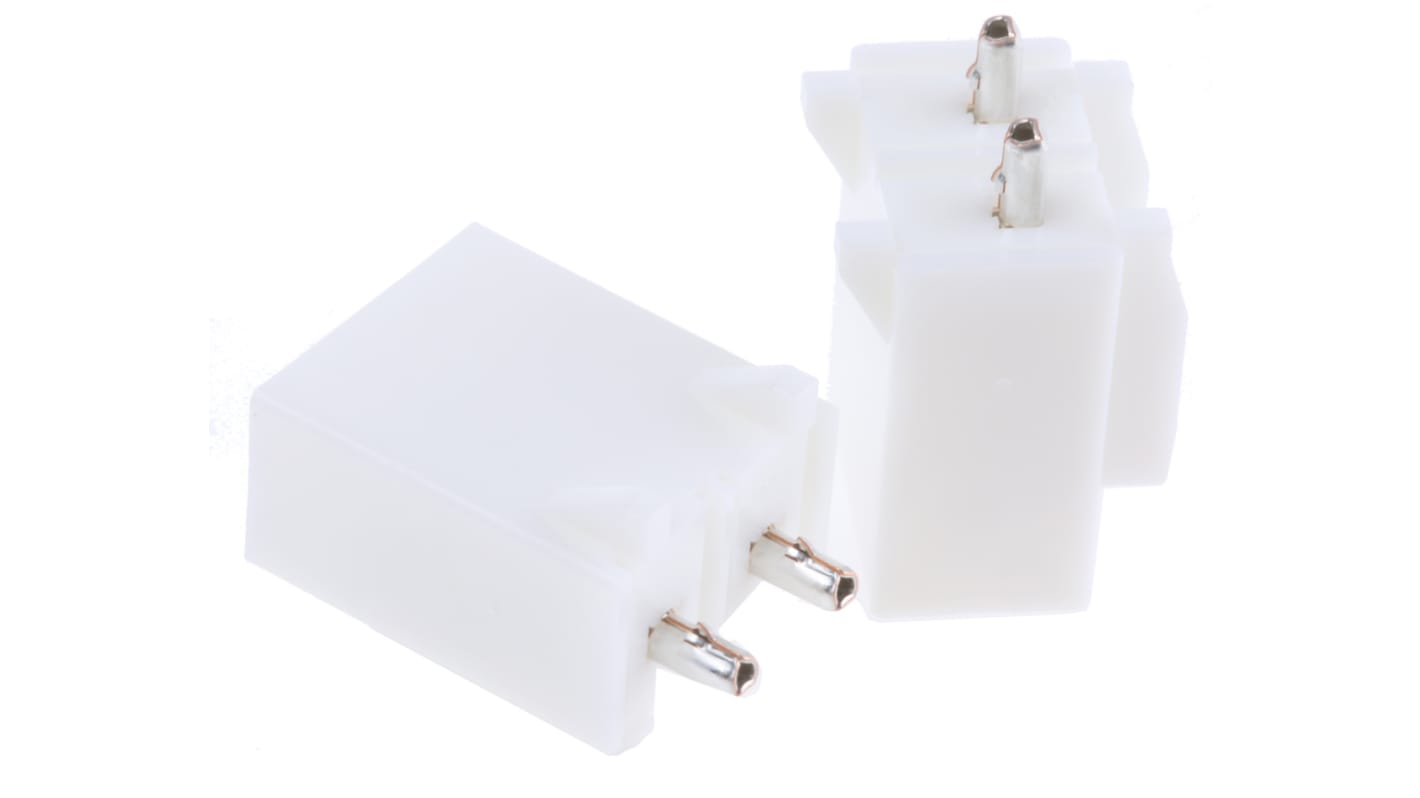 JST VL Series Straight Through Hole PCB Header, 2 Contact(s), 6.2mm Pitch, 1 Row(s), Shrouded