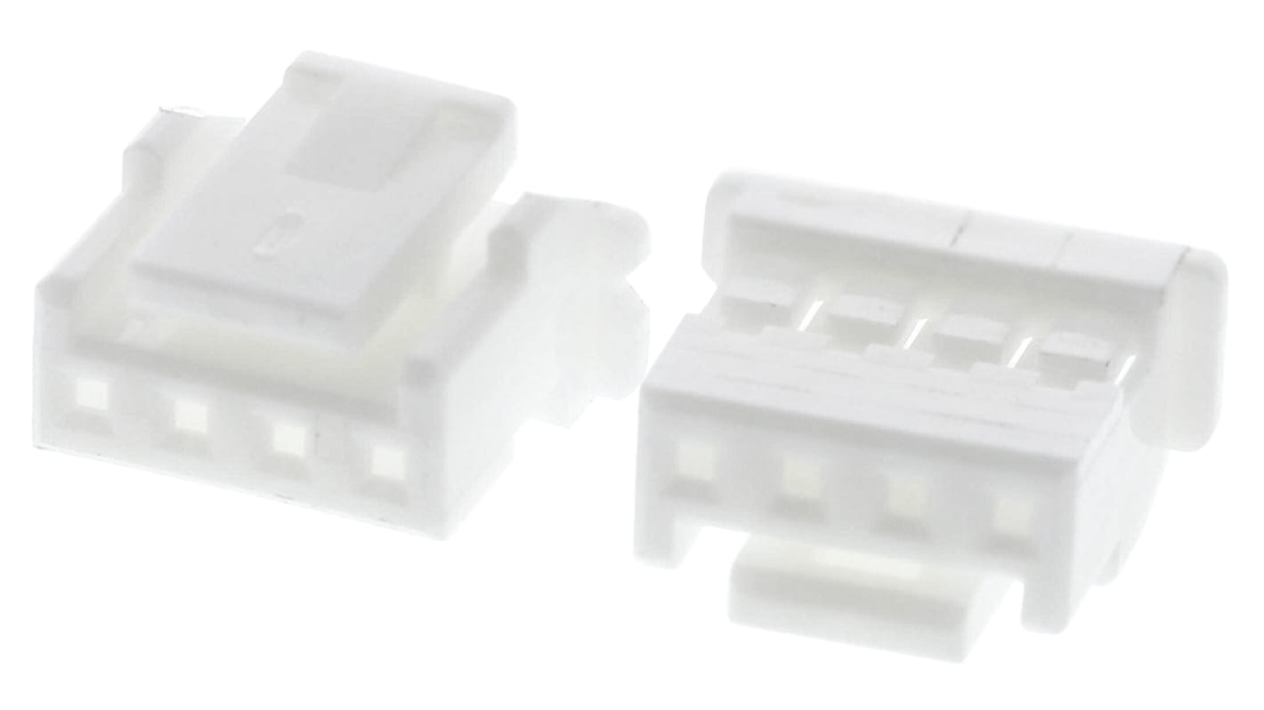 JST, PA Female Connector Housing, 2mm Pitch, 4 Way, 1 Row