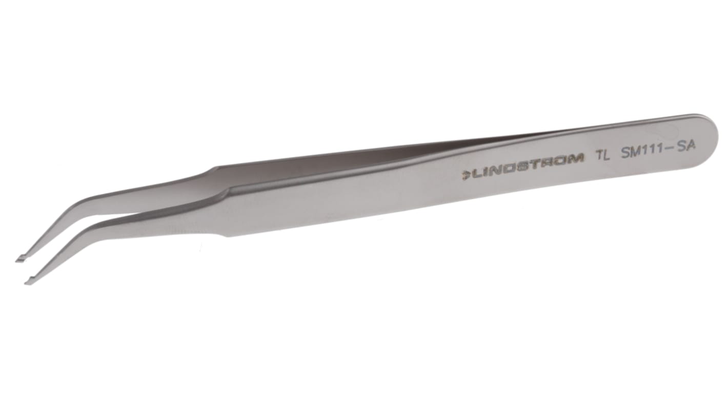 Lindstrom 120 mm, Stainless Steel, Rounded, ESD Tweezers