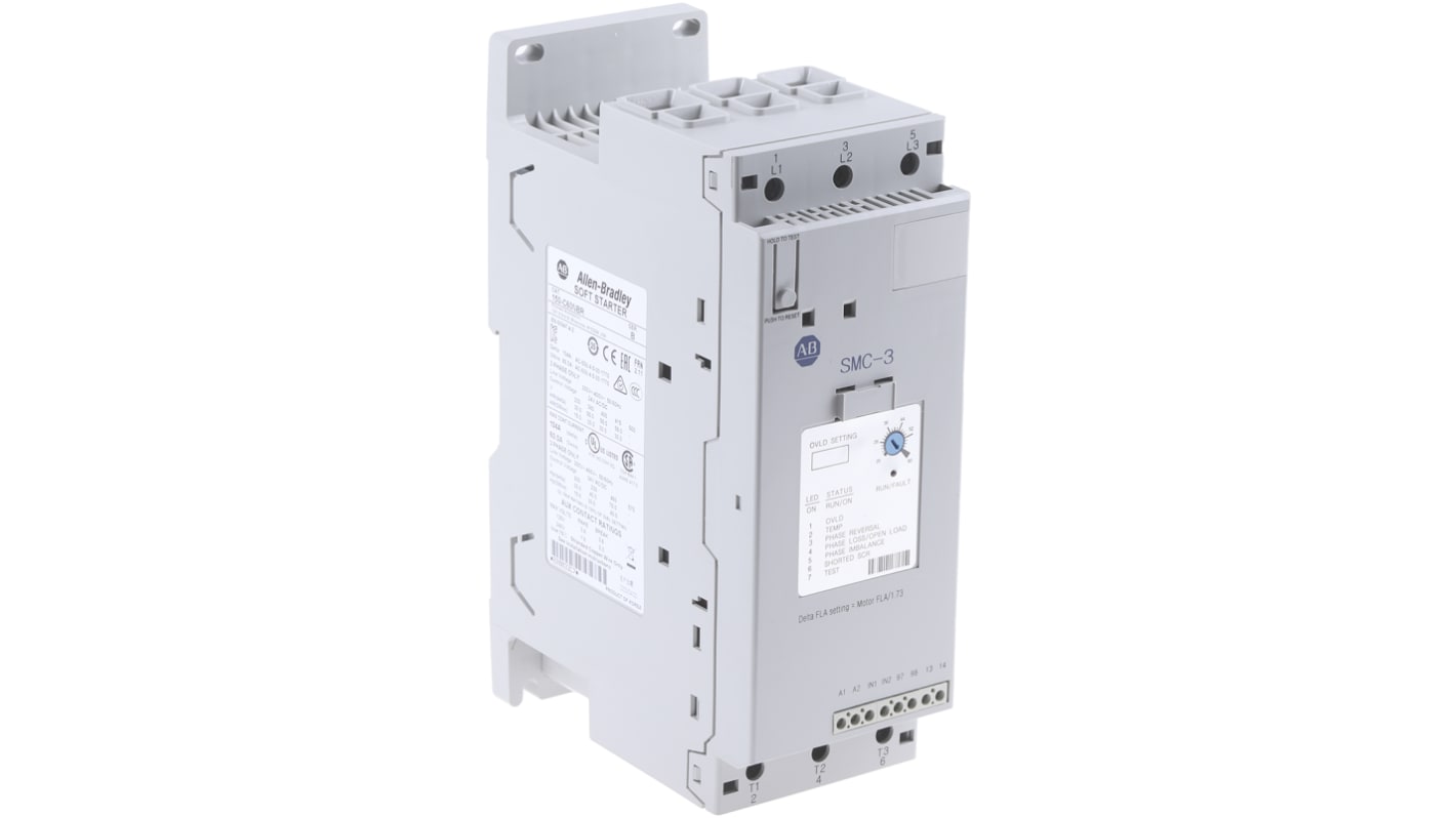 Allen Bradley Soft Starter, , 30 kW, 460 V ac, 3 Phase, IP2X