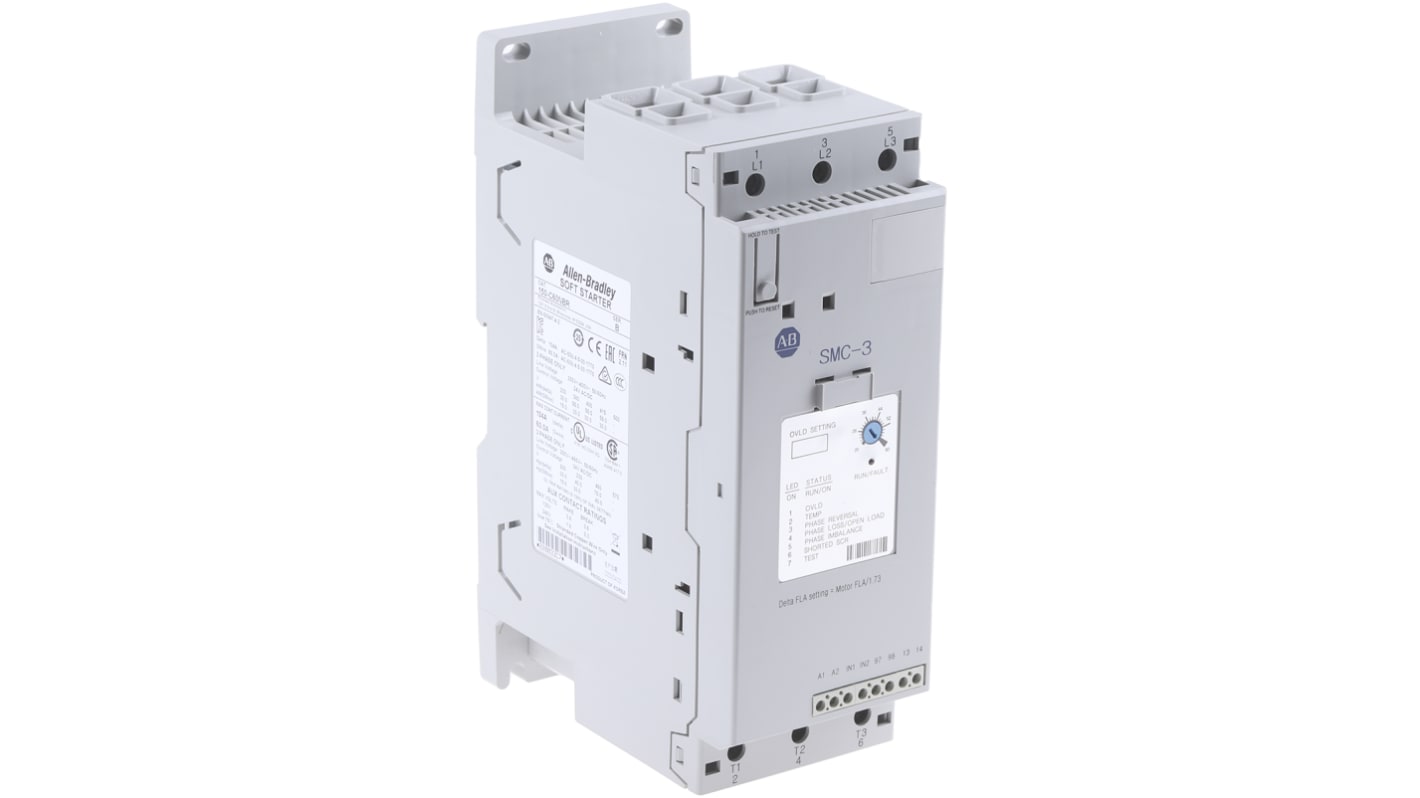 Allen Bradley Soft Starter, Soft Start, 30 kW, 460 V ac, 3 Phase, IP2X