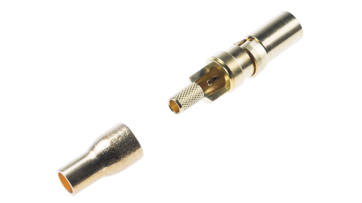 RS PRO , Straight RG179 B/U, RG187 A/U , Female Gold , Copper Alloy , Backplane Connector Contact