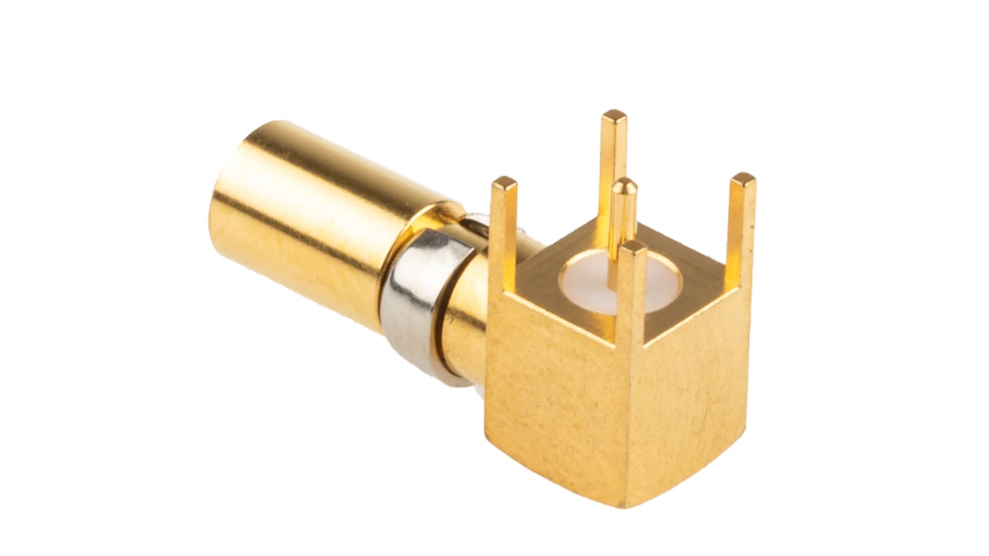 Contacto para conector de backplane Hembra Ángulo de 90° RS PRO de Aleación de Cobre revestido de Oro, corriente 2.0A