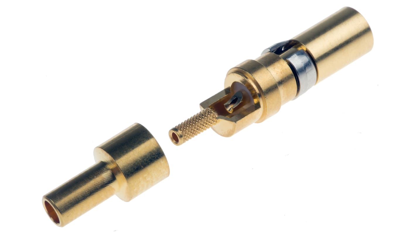 RS PRO , Straight RG178 B/U, RG196 A/U , Female Gold , Copper Alloy , Backplane Connector Contact