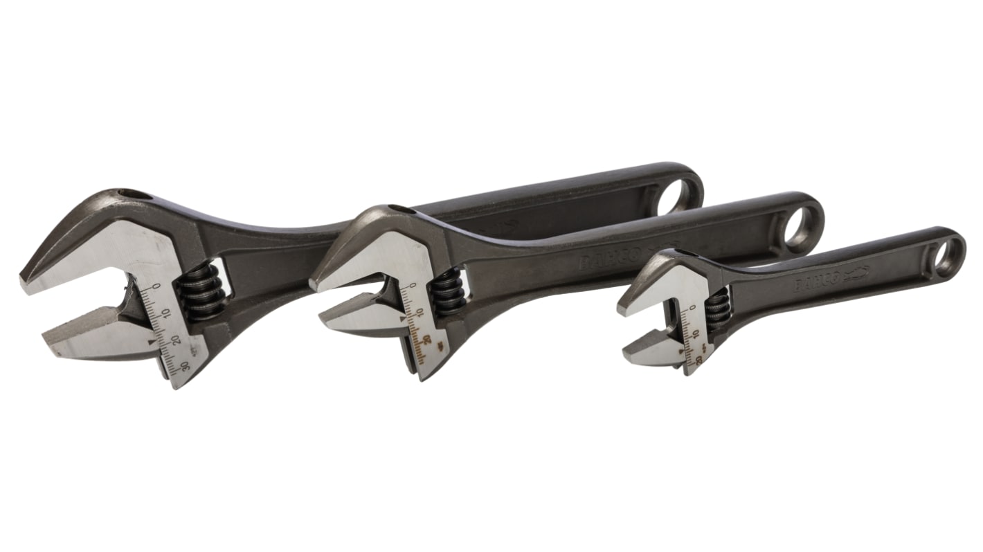 Bahco レンチ 合金鋼, モンキーレンチ, ADJUST 3 | RS Bahco レンチ 合金鋼, モンキーレンチ, ADJUST 3 | RS