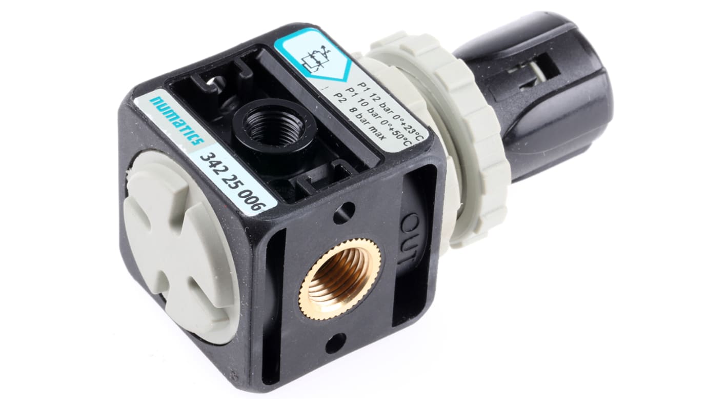 EMERSON ? ASCO G 1/4 Pneumatic Regulator - 0.5bar to 8bar, 1/4in, 12bar max. input