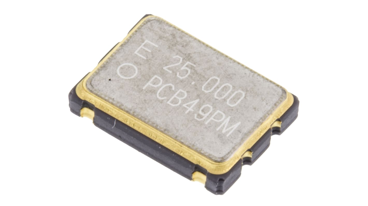 Oscillatore Q3309CA40010812, 25MHz, ±50ppm CMOS SMD, 4 Pin XO