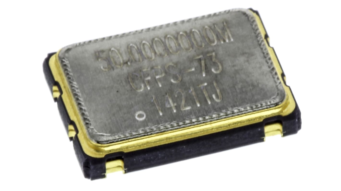 IQD, 50MHz Crystal Oscillator, ±50ppm HCMOS, 4-Pin 7x5mm SMD LFSPXO018044