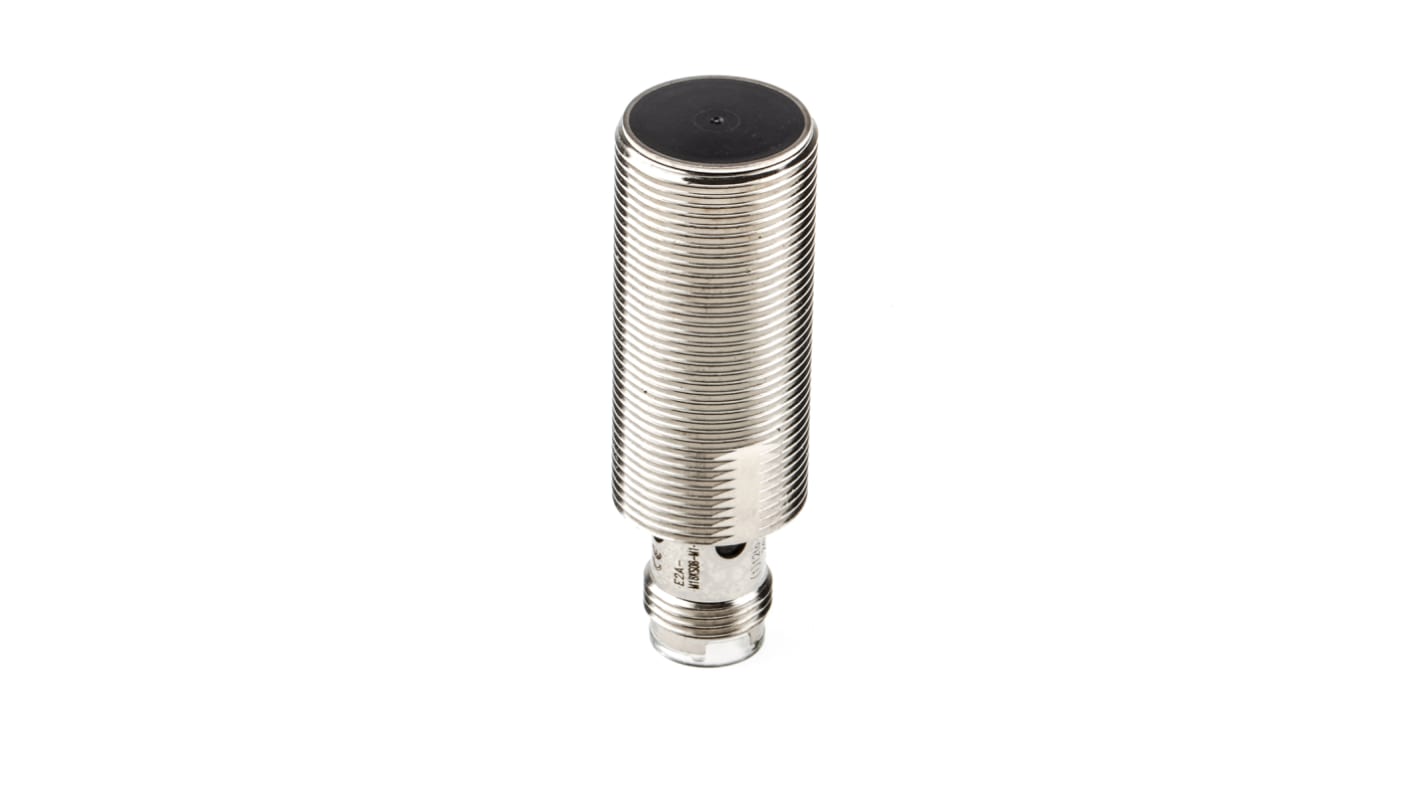 Omron Inductive Barrel-Style Proximity Sensor, M18 x 1, 8 mm Detection, PNP Output, 12 → 24 V dc, IP67