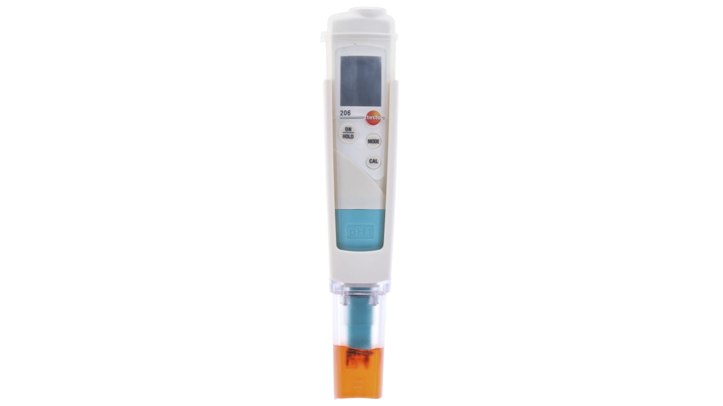 Testo pH计, 206-pH1系列, 最高14pH, 最佳精确度±0.02pH, 最低0pH