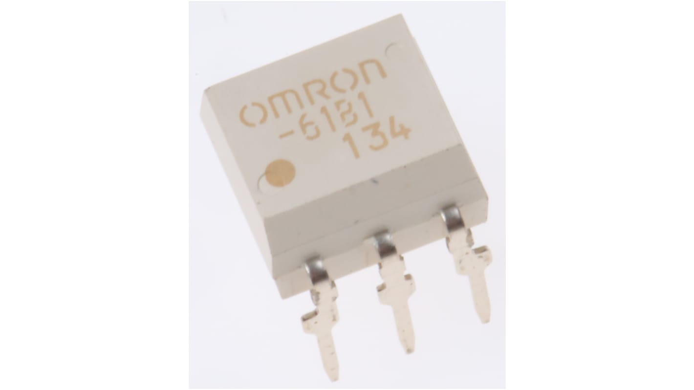 Relé de estado sólido Omron G3VM, contactos SPST, control Máximo de 1,3 V, carga 0 → 60V ac, 0,5 A máx., montaje