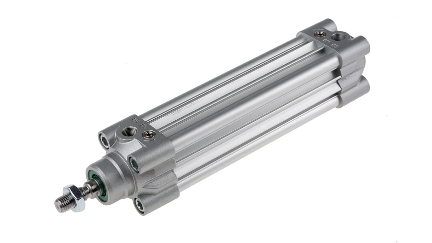 RS PRO Pneumatic Piston Rod Cylinder - 32mm Bore, 100mm Stroke, CDEM Series, Double Acting