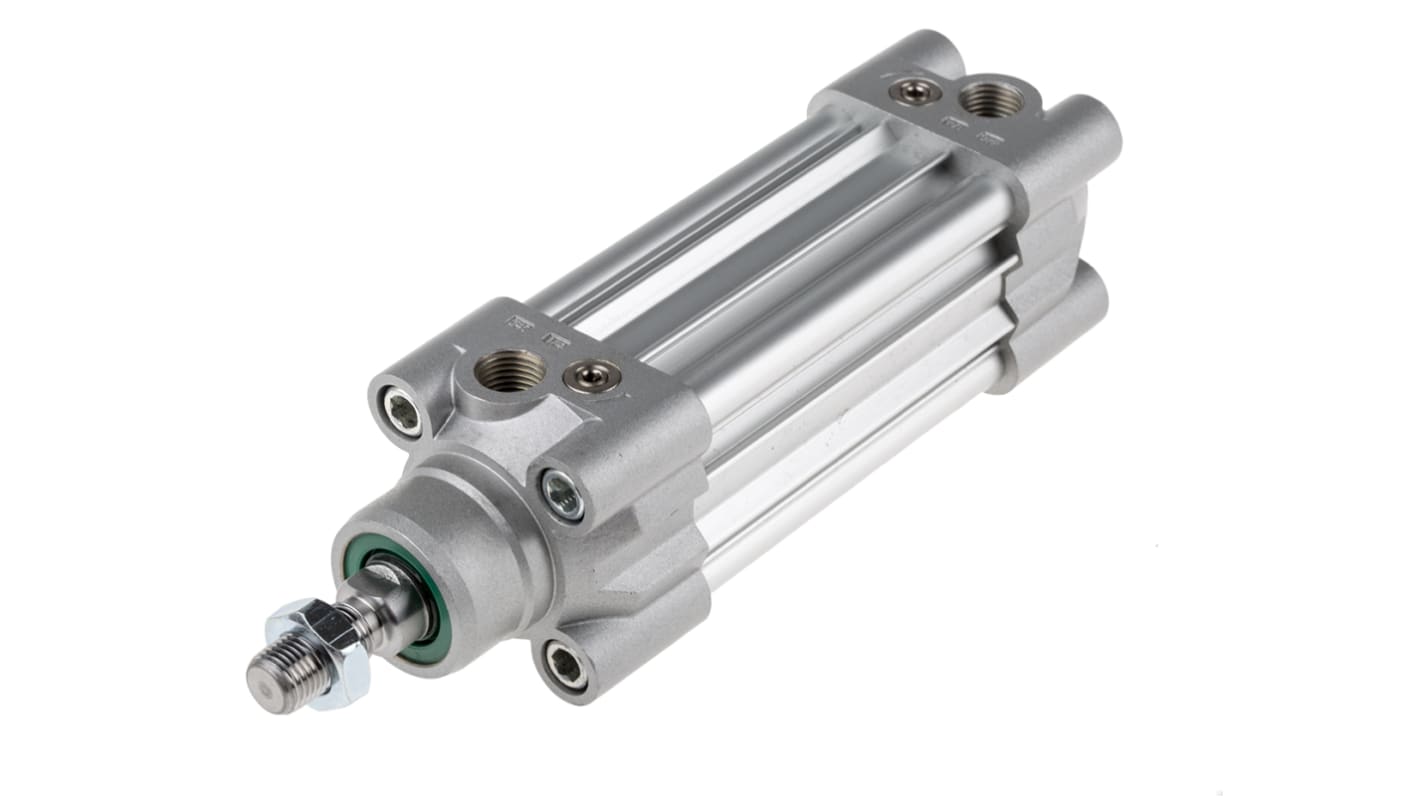 RS PRO Pneumatic Piston Rod Cylinder - 40mm Bore, 50mm Stroke, CDEM Series, Double Acting