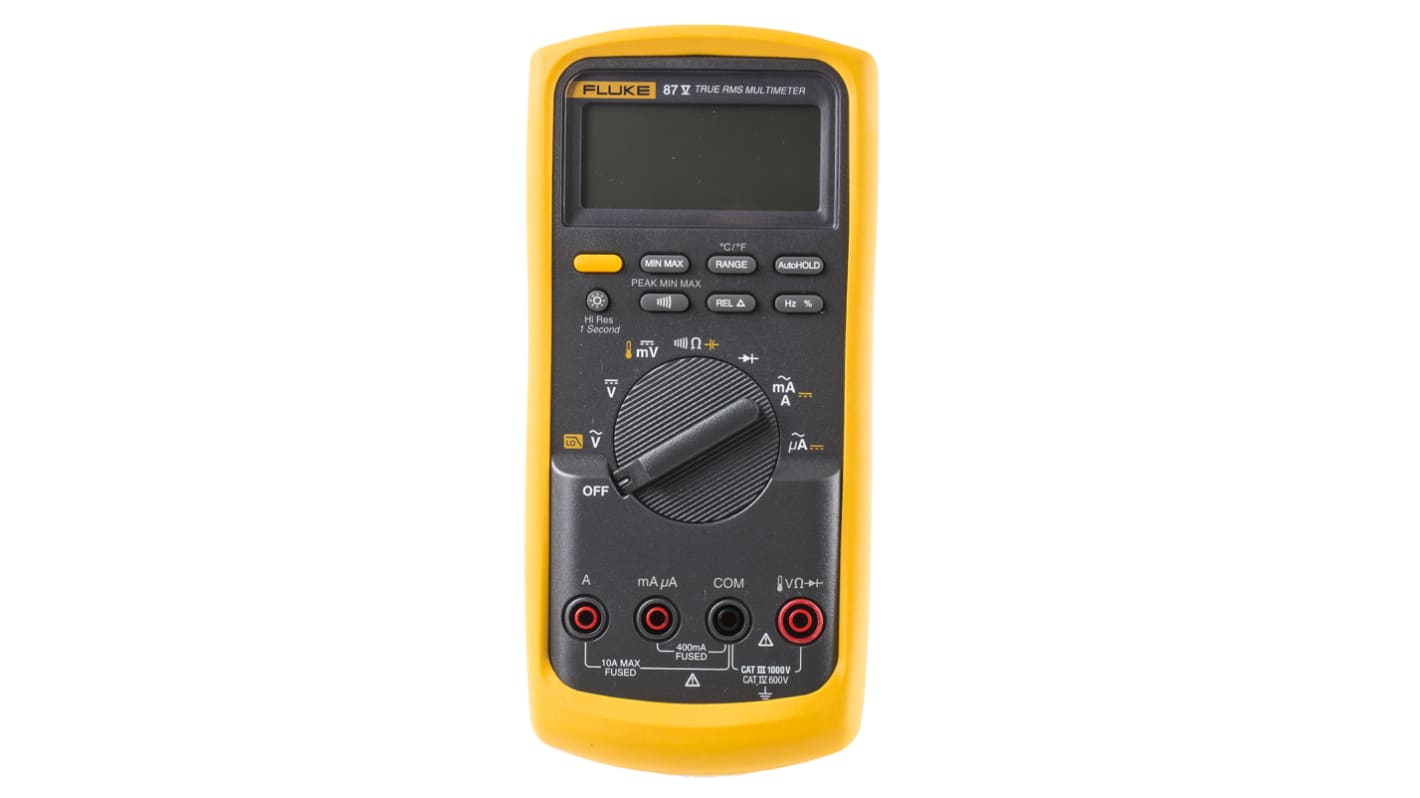 Fluke 87V 真有效值手持式万用表, 最大1000V 交流, 最大1000V 直流, 最大50MΩ