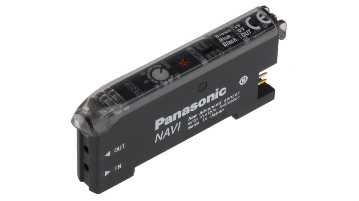 Capteur pour fibre optique Panasonic, PNP, 12→24 V c.c.