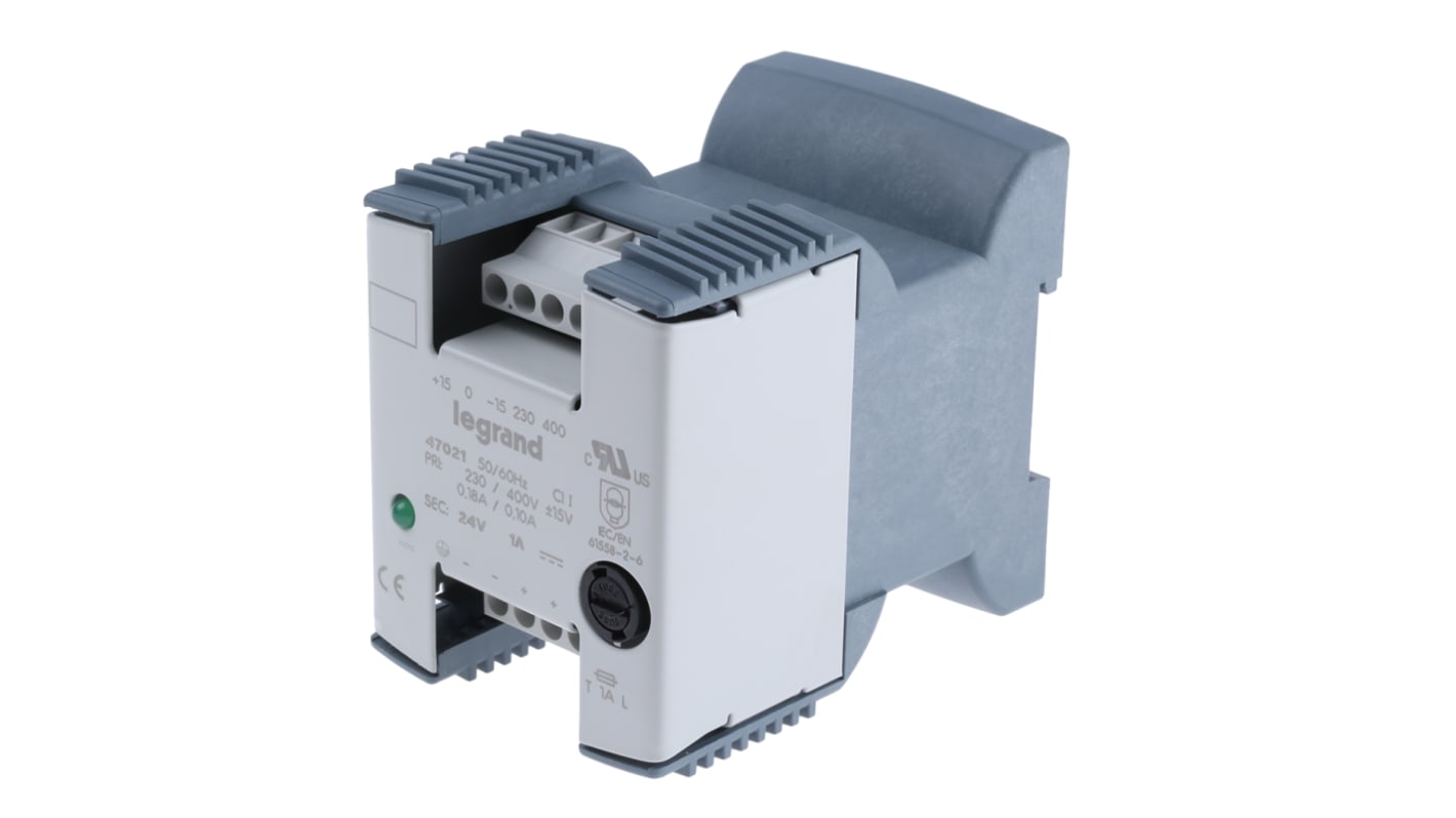 Legrand Linear DIN Rail Power Supply, 230V ac ac Input, 24V dc dc Output, 1A Output, 24W