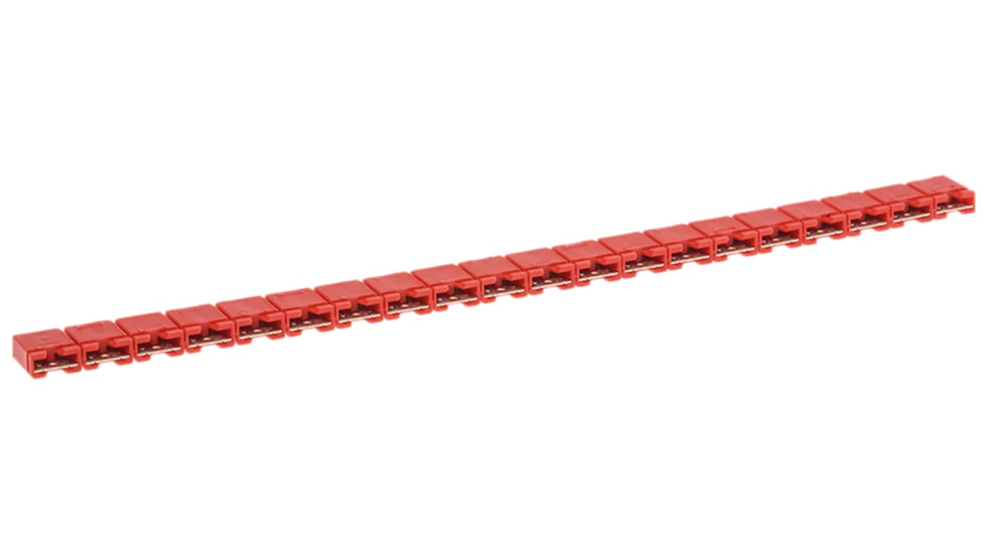 Stelvio Kontek Jumper Female Straight Red Jumper 2 Way 1 Row 2.54mm Pitch